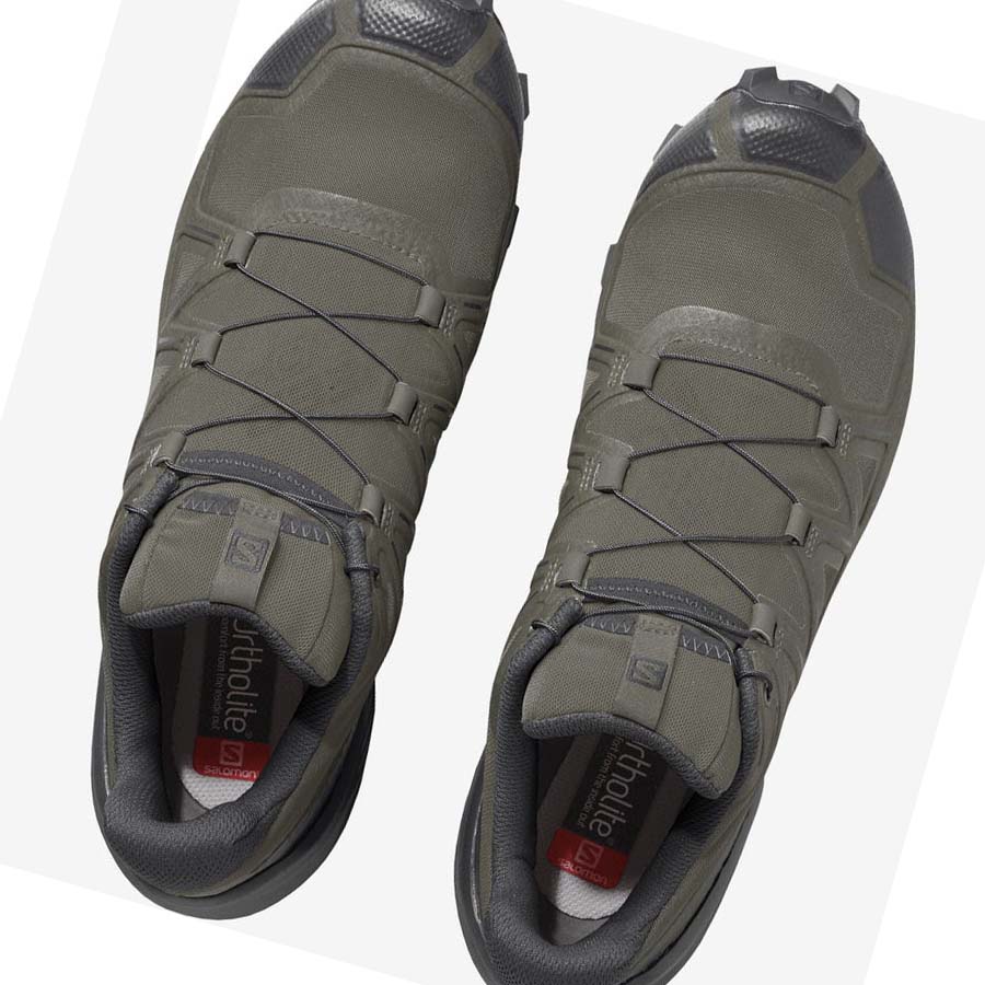 Salomon SPEEDCROSS 5 WIDE Erkek Patika Koşu Ayakkabısı Zeytin Yeşili | TR 3523SGL